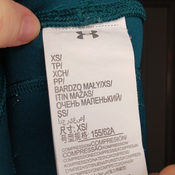 Under Armour Green Leggings Size XS - Picture 4 of 5